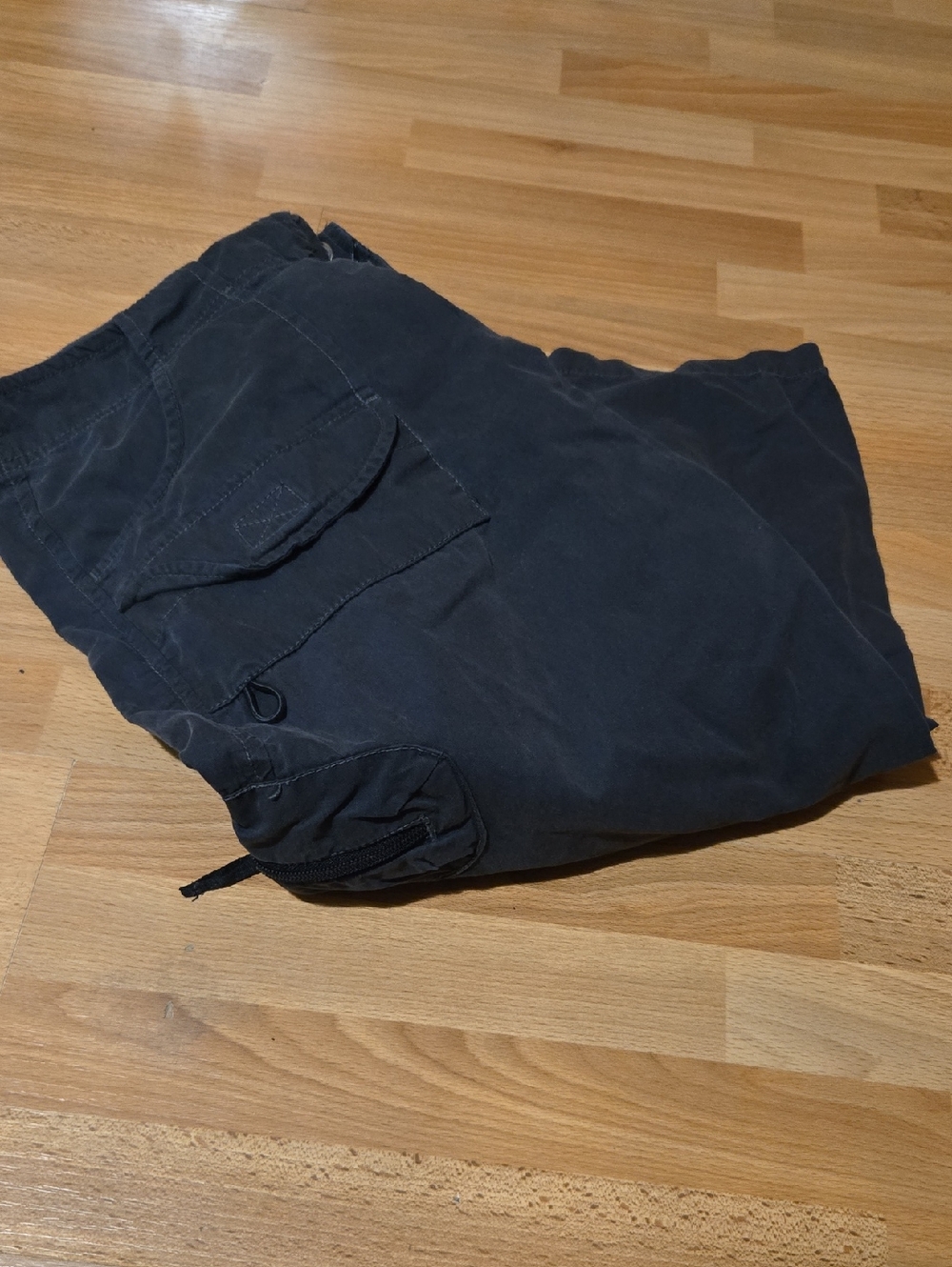 Men's Black Cargo Pants with Utility Pockets